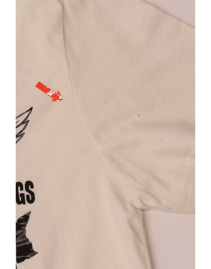 Superdry T-Shirt Graphique Top XL Coton Blanc Homme