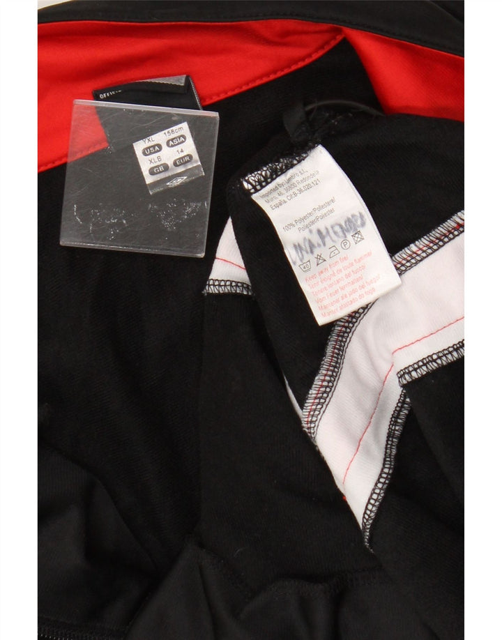 Umbro Veste de Survêtement Garçon 13-14 Ans XL Noir Colorblock Polyester
