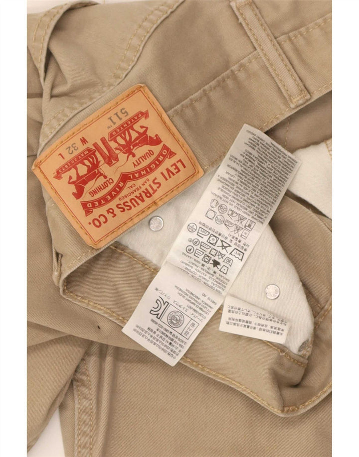Levi's Short Casual 511 W32 Homme Beige Moyen Coton