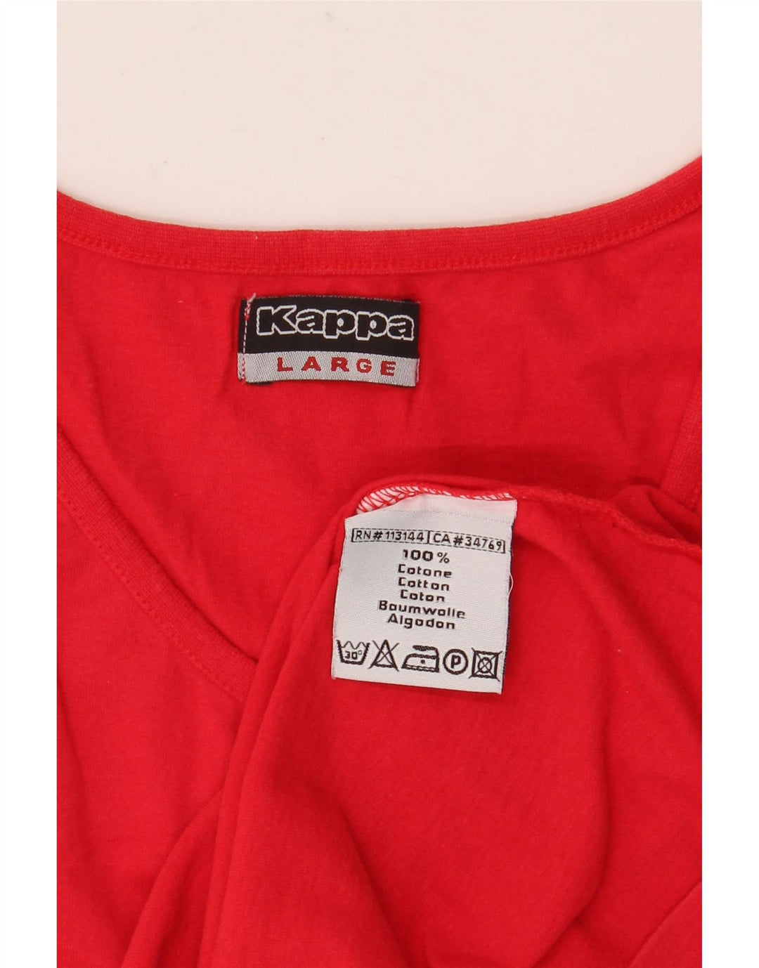 KAPPA Débardeur Homme Grand Rouge Coton