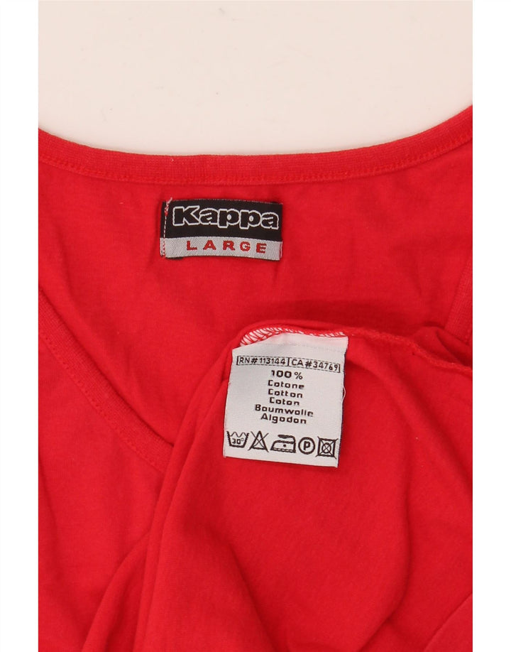 KAPPA Débardeur Homme Grand Rouge Coton