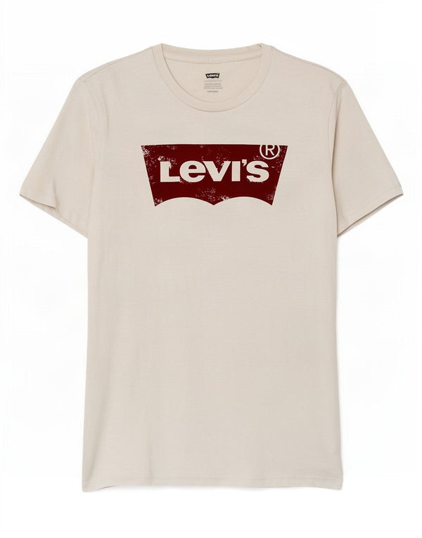 Levi's T-Shirt Graphique Top XS Homme Blanc Coton
