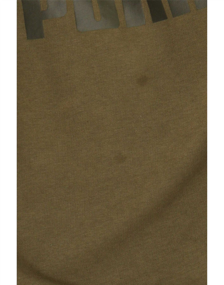 Puma Sweat-shirt graphique pour femme UK 16 Large Kaki