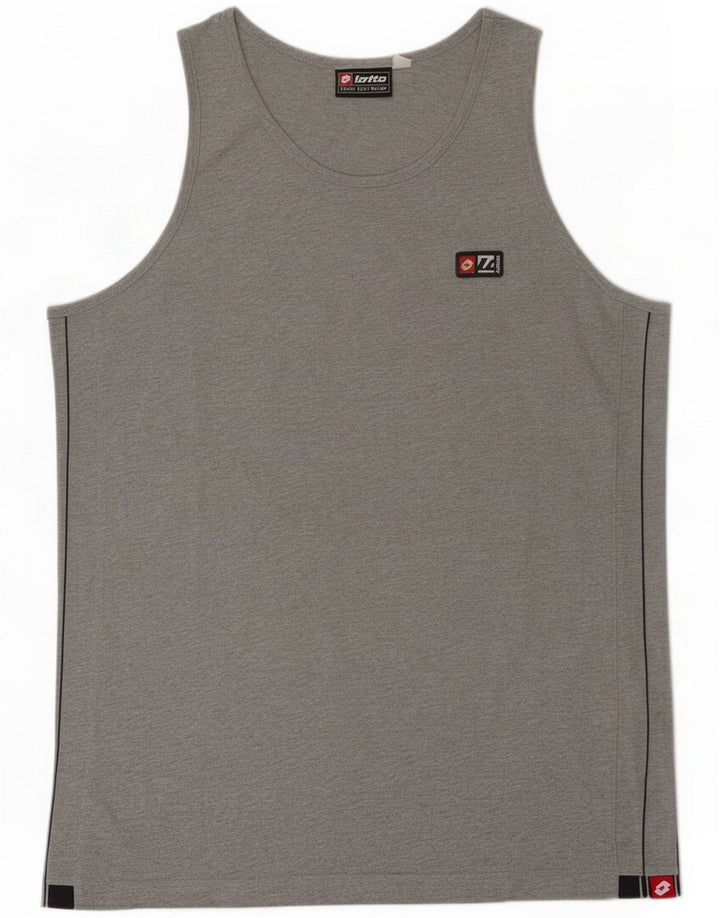 Lotto Débardeur Homme Large Gris Coton
