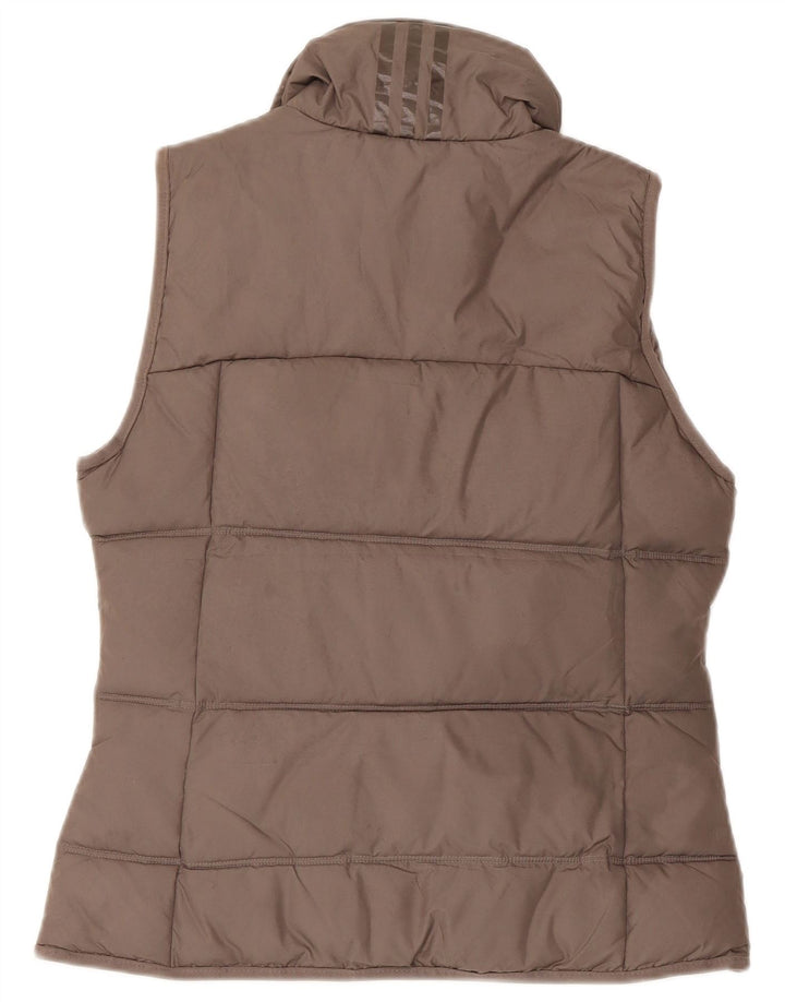 Adidas Gilet rembourré pour femme UK 14 Large Gris Polyester