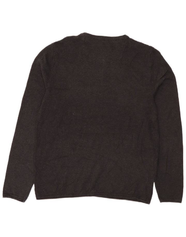 Fat Face Pull ras du cou pour homme en coton gris Taille L