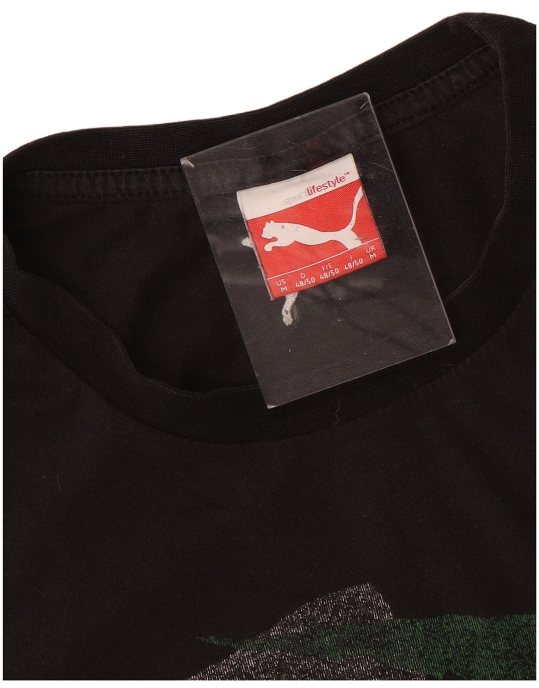 PUMA T-Shirt Graphique Homme Bleu Marine Moyen