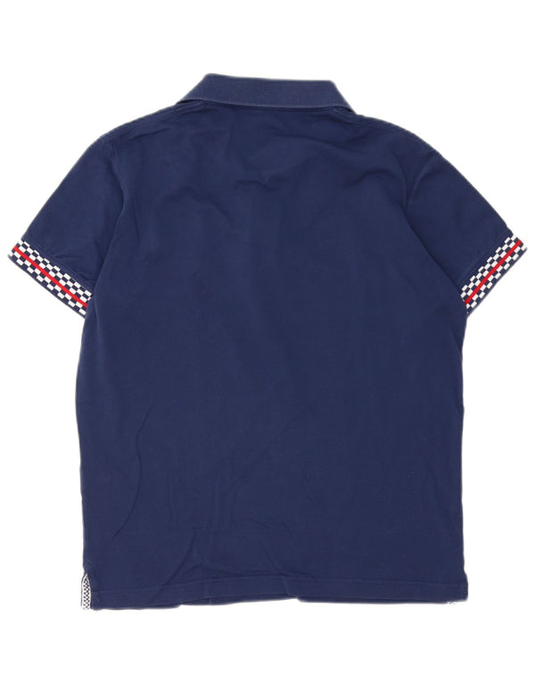 Harmont & Blaine Mens Polo Shirt Small Navy Blue Cotton