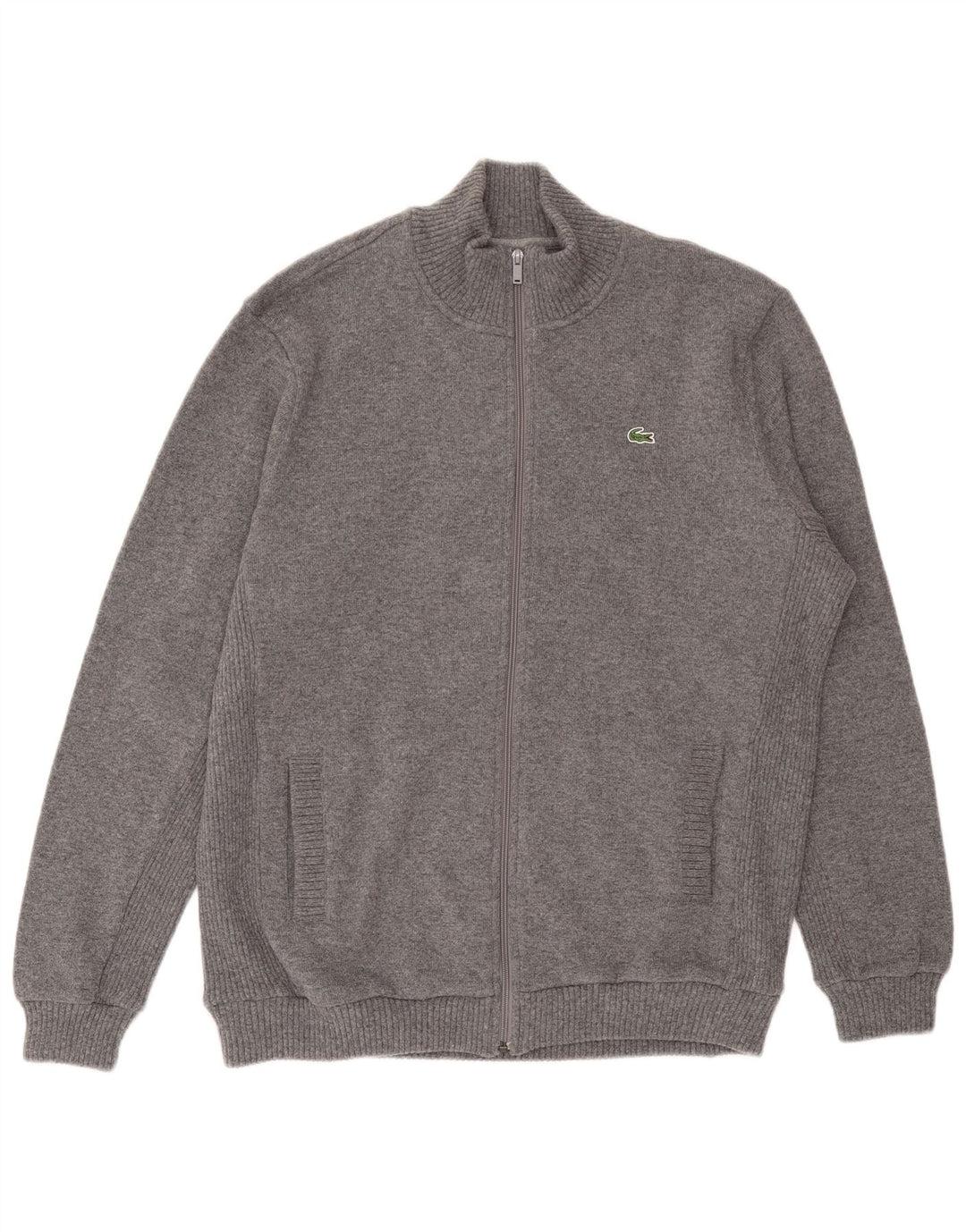 Lacoste Pull Cardigan Homme Taille 7 2XL Gris
