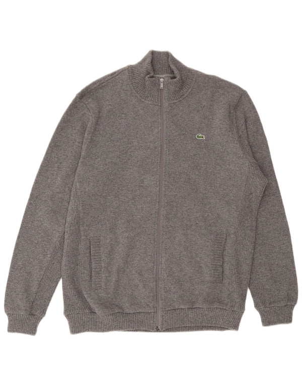 Lacoste Pull Cardigan Homme Taille 7 2XL Gris