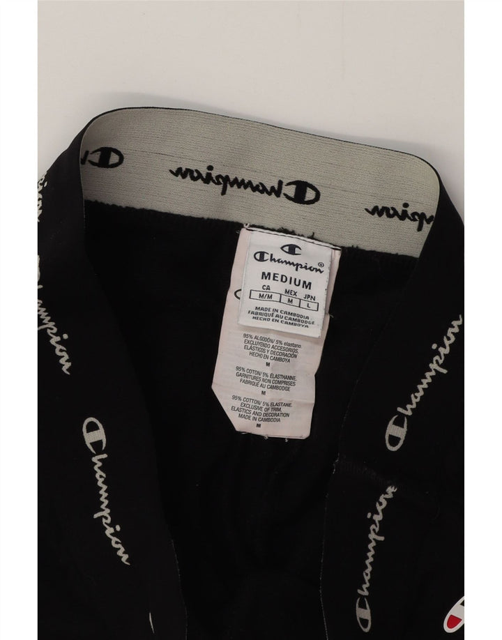 CHAMPION Pantalon de survêtement graphique pour femme UK 14 Medium Noir