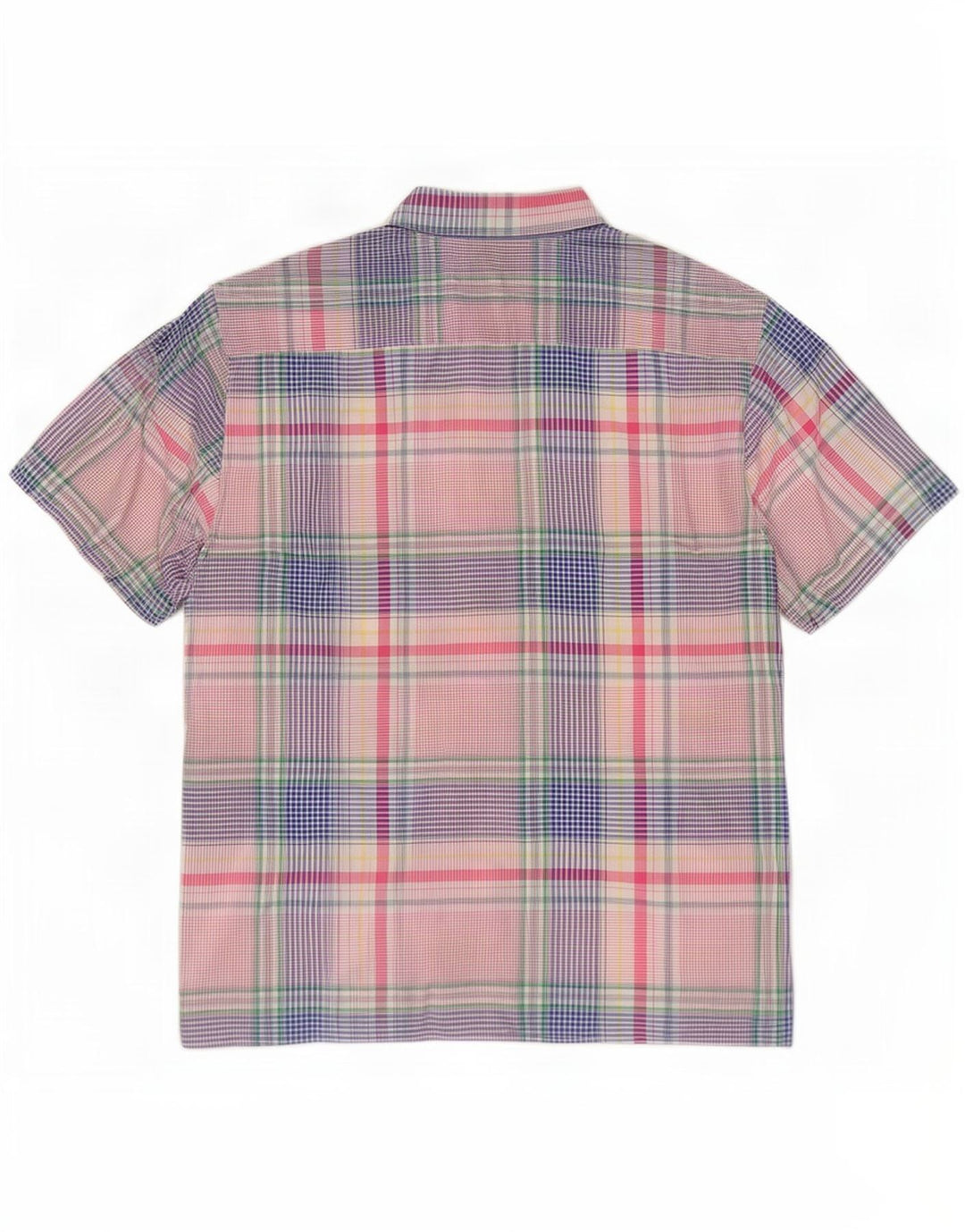Tommy Hilfiger Chemise à manches courtes pour homme en coton à carreaux multicolores