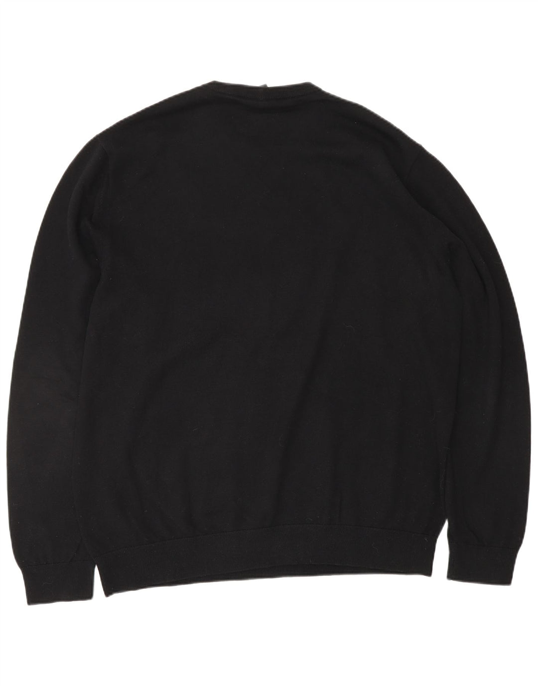 ARMANI EXCHANGE Pull graphique à col rond pour homme en coton noir Large