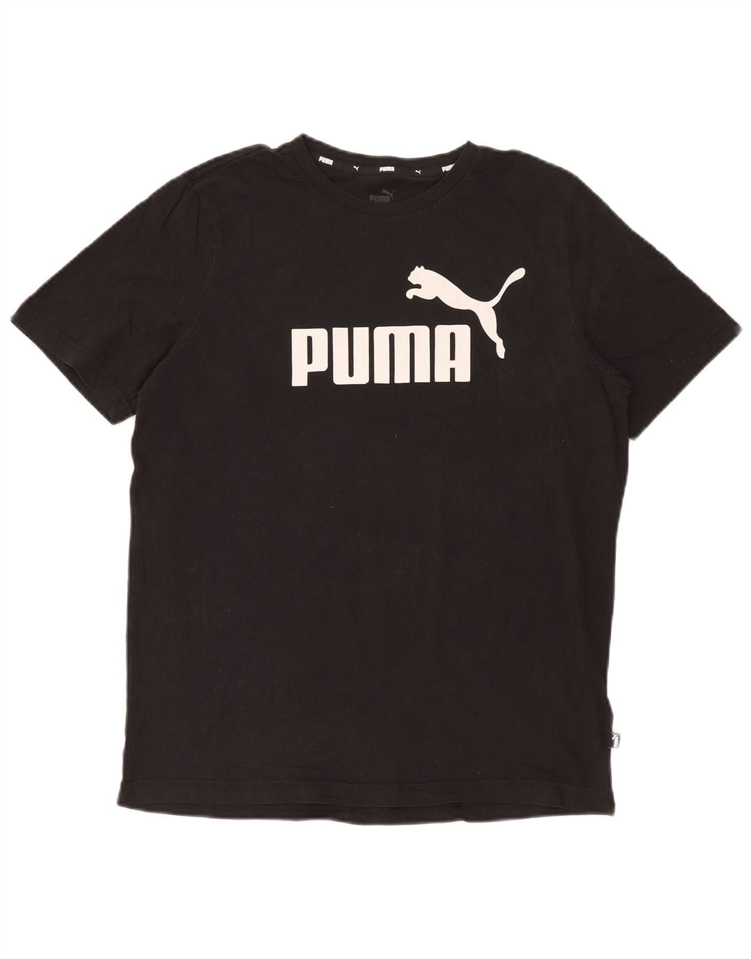 Puma T-Shirt Graphique Homme Noir Moyen Coton