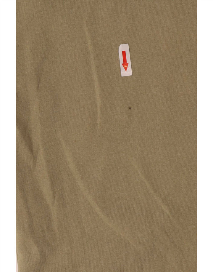 Zara Homme T-Shirt Top Petit Kaki Coton
