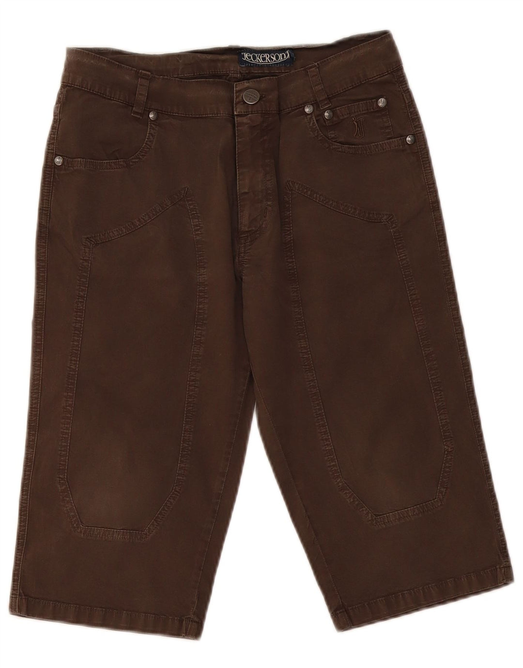 Jeckerson Short décontracté pour femme W30 en coton marron moyen