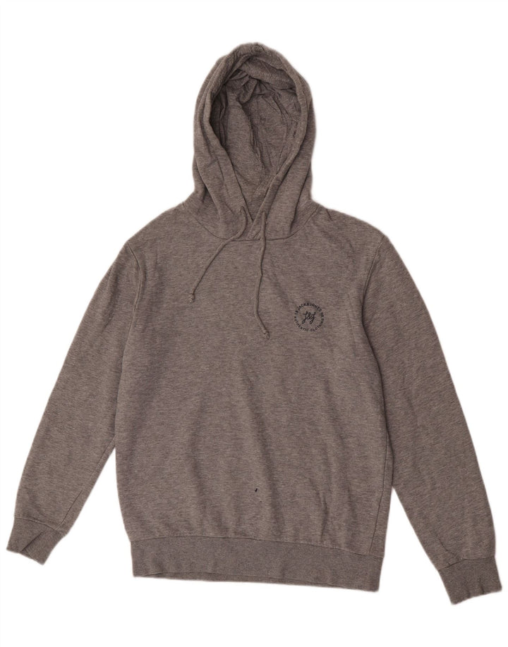 Jack & Jones Pull à Capuche Homme Gris Moyen Moucheté Coton