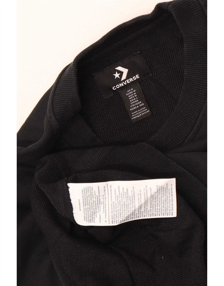 Converse Sweat-Shirt Graphique Homme Noir Moyen Coton