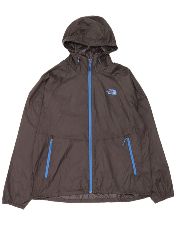 The North Face Veste de pluie à capuche pour homme UK 42 XL Noir Polyester
