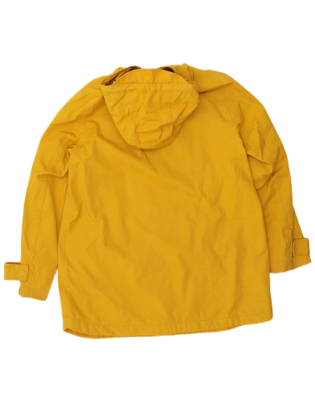 JOULES Manteau imperméable à capuche pour femme UK 44 Large Jaune Polyester