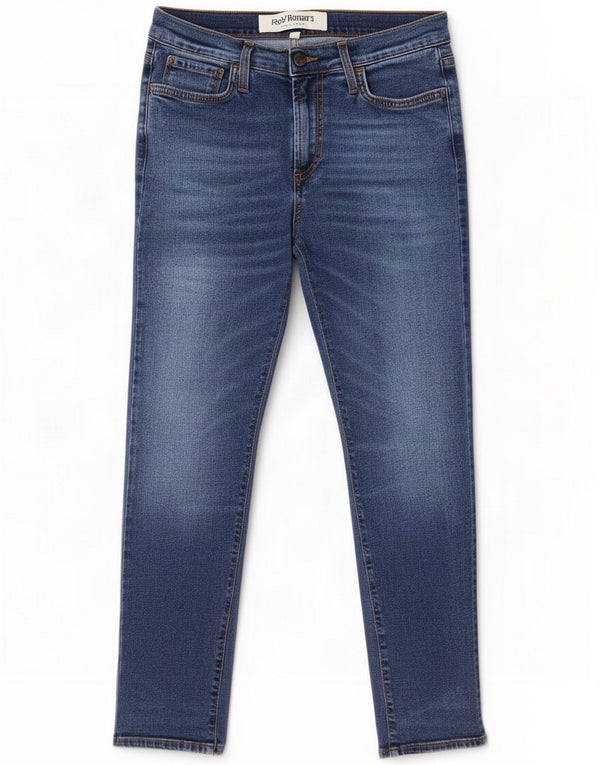 Roy Rogers Womens Slim Jeans W28 L26 Bleu Coton