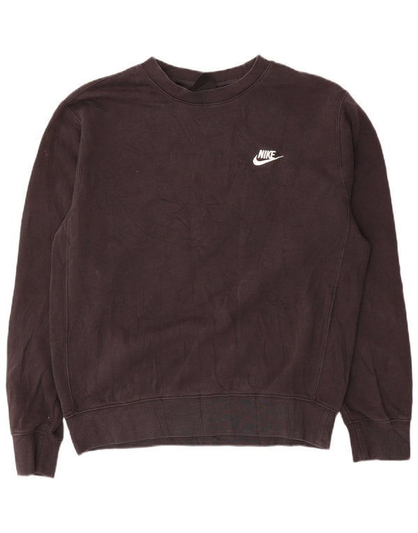 Nike Sweat-shirt pour homme en coton noir Taille S