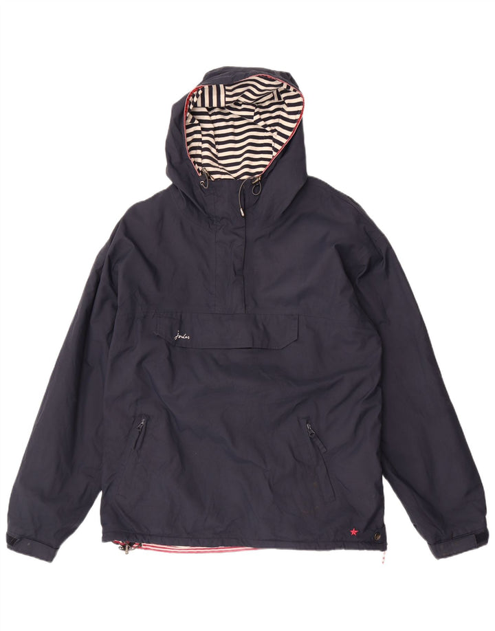 Joules Veste Anorak surdimensionnée à capuche pour femme UK 16 Large Bleu marine