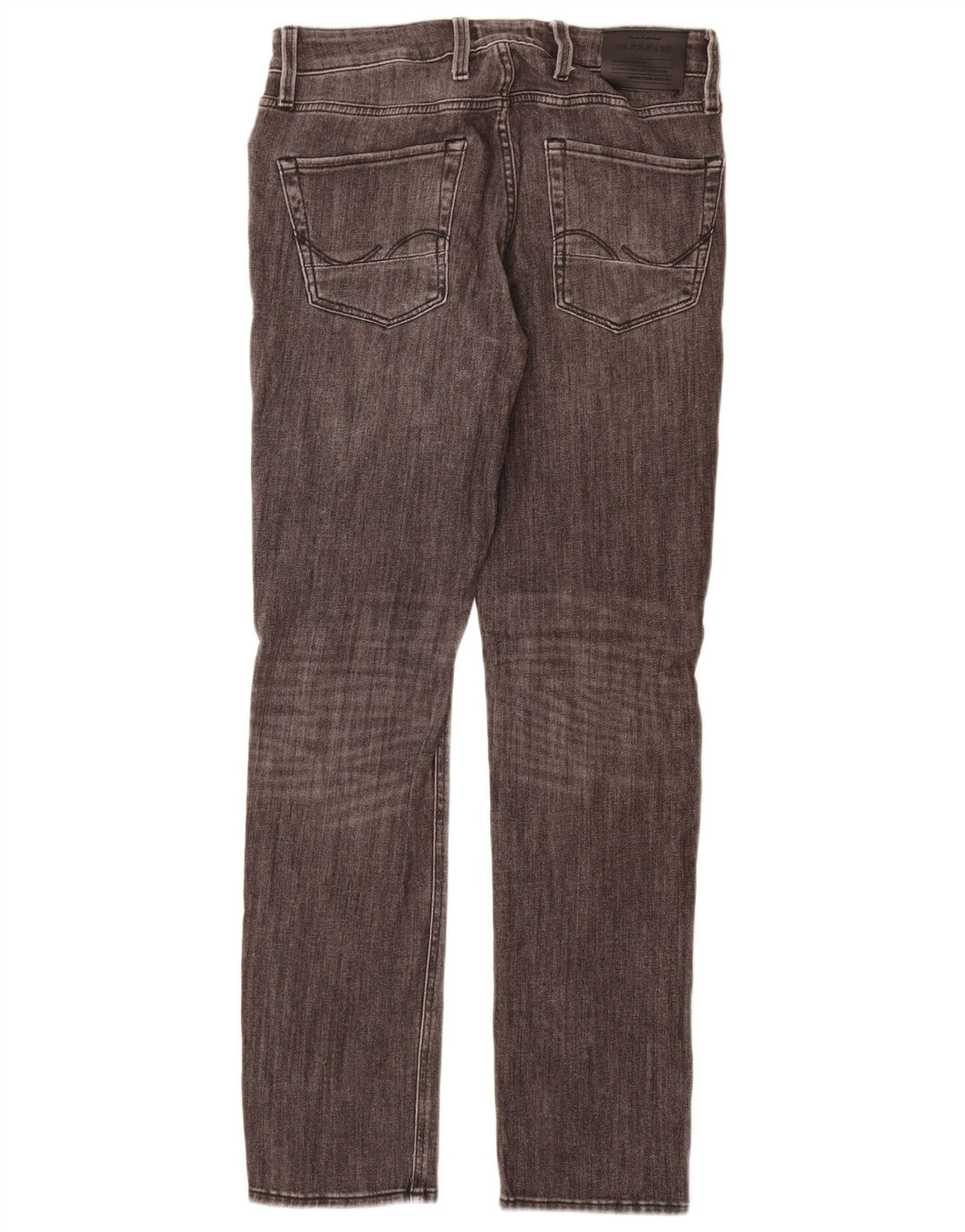 Jack & Jones Jean Slim Effet Déchiré W31 L34 Homme Gris Coton