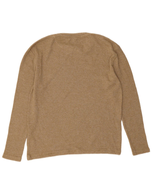 Zara Homme Top Manches Longues Petit Coton Beige