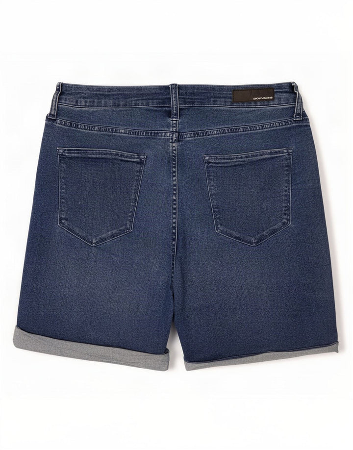 Dkny Short en jean pour femme US 8 Medium W30 Bleu Coton