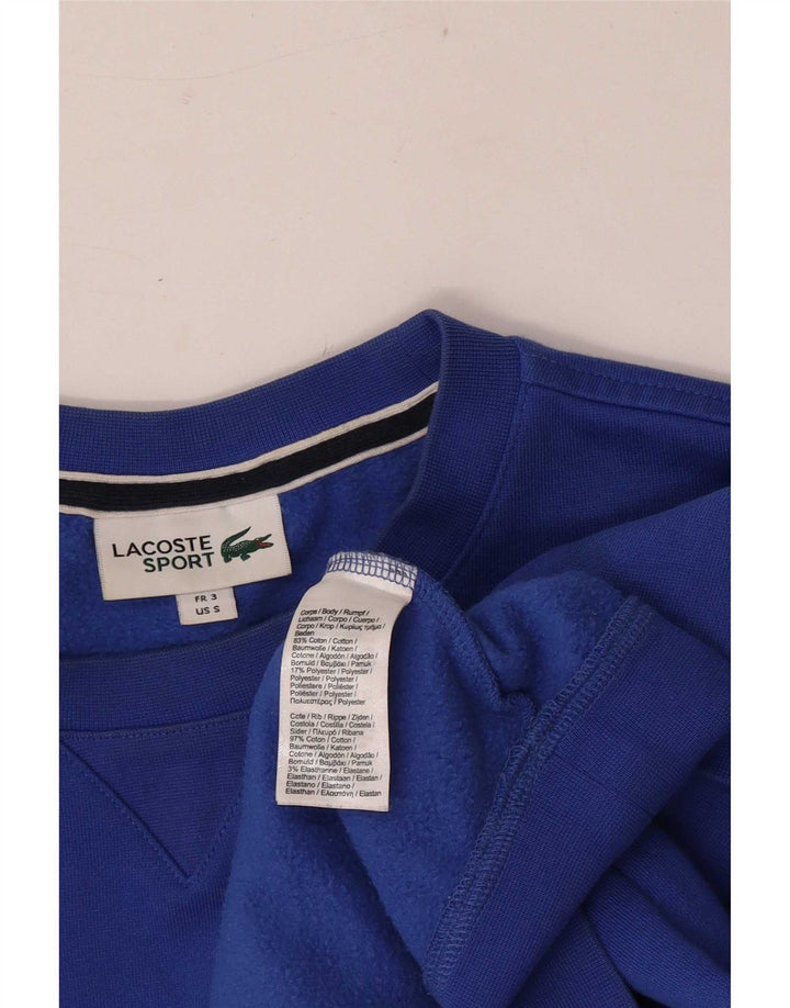 Lacoste Mens Sweatshirt Jumper Taille 3 Petit Bleu Coton