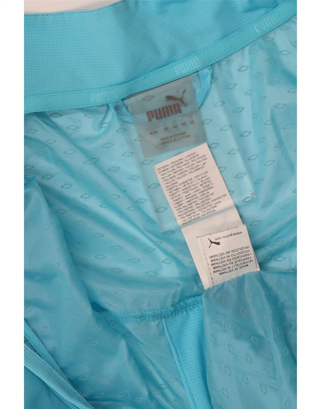 PUMA Veste de pluie pour femme UK 12 Bleu moyen Nylon