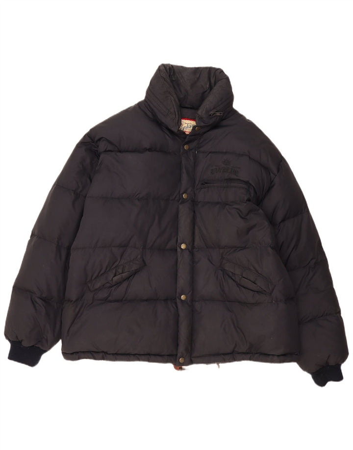 Replay Veste matelassée coupe ample pour homme UK 40 Large Noir Polyamide