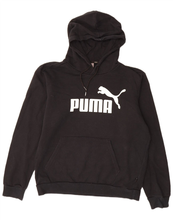 PUMA Sweat à Capuche Graphique Homme Noir Moyen Coton