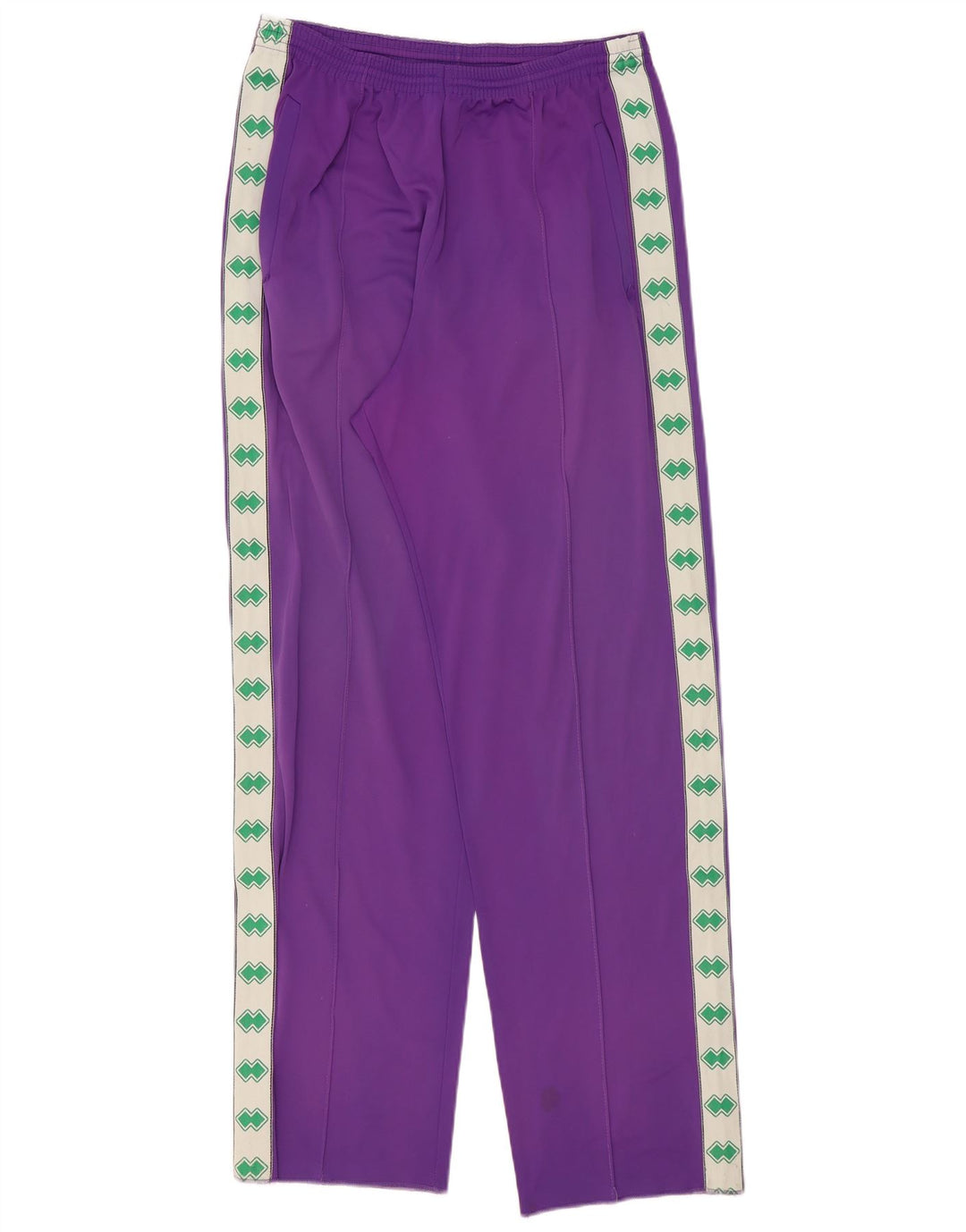 Pantalon de survêtement graphique vintage pour hommes, color block violet moyen