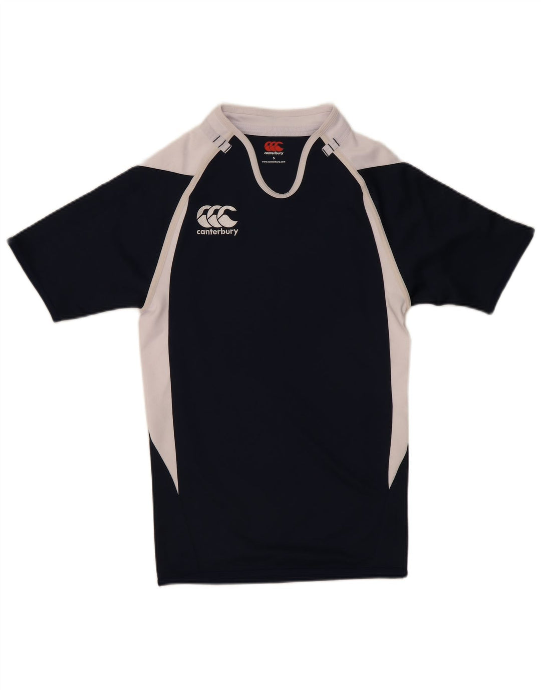 Canterbury T-Shirt Graphique Homme Petit Bleu Marine Colorblock Polyester