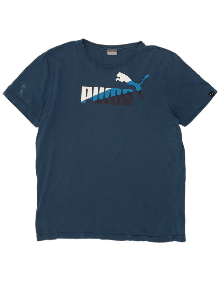 Puma T-Shirt Graphique Homme Grand Bleu