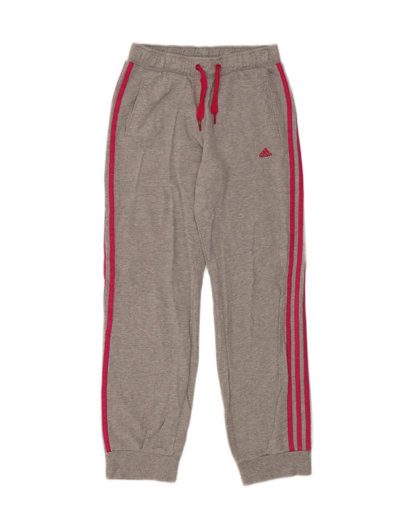 Adidas Pantalon de Survêtement Fille Joggers 11-12 ans Gris Moucheté Coton