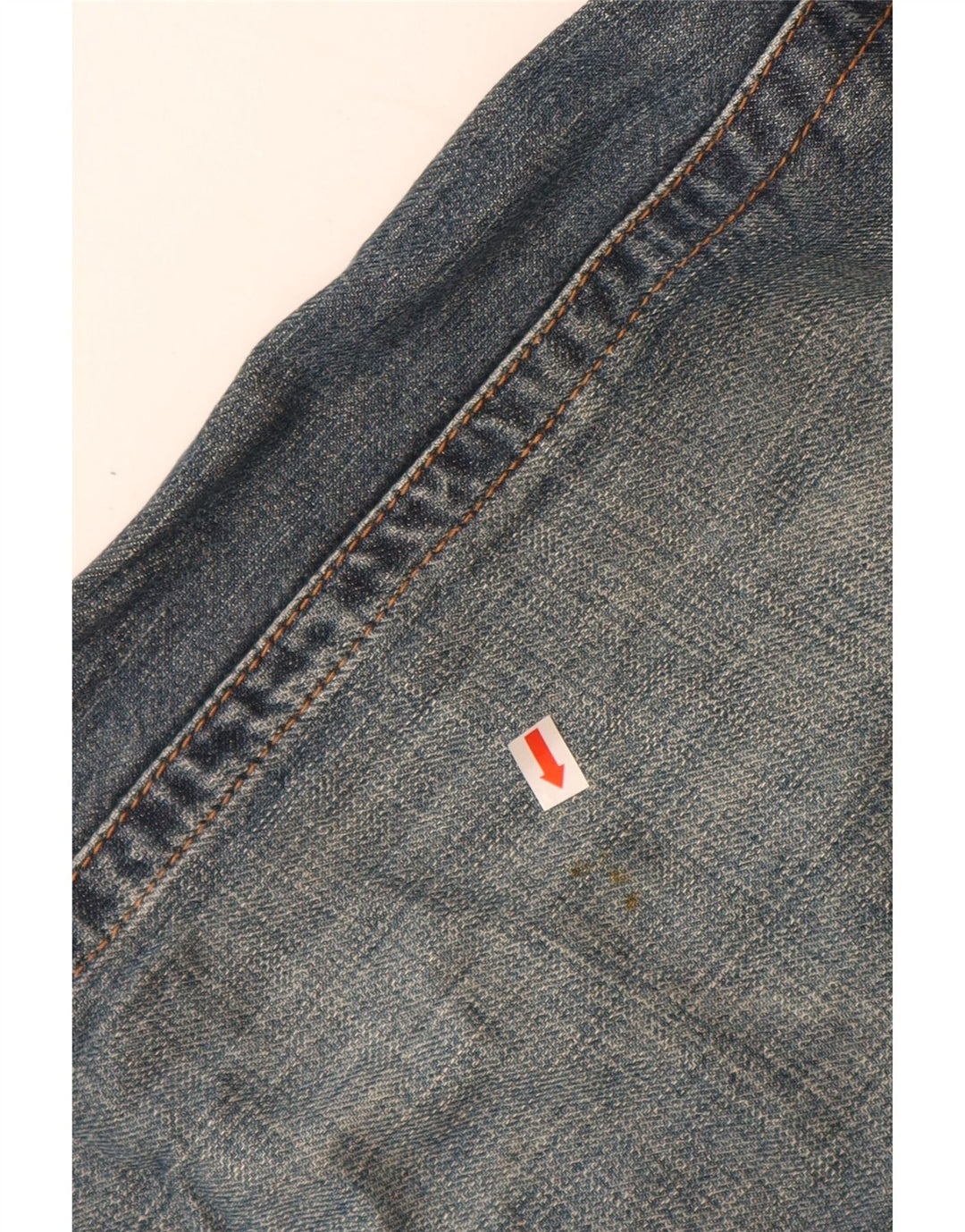 CALVIN KLEIN Jean droit Femme W32 L34 Bleu Coton