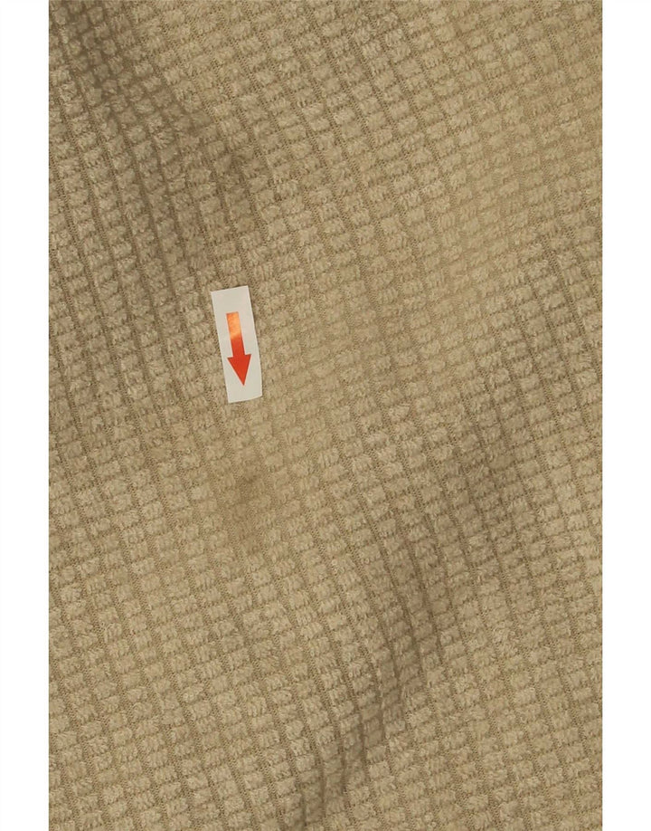 Weird Fish Pull polaire à col zippé pour femme UK 12 Beige moyen Polyester