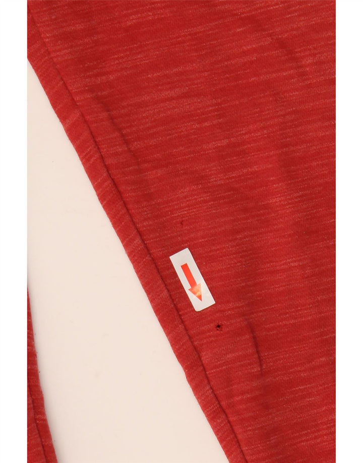 Reebok Sweat à Capuche Graphic Zip Homme Rouge Moyen Coton