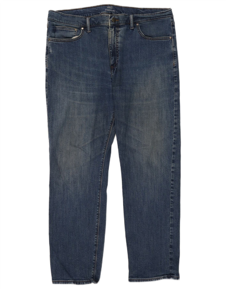 Marks & Spencer Jean droit homme W40 L29 bleu coton