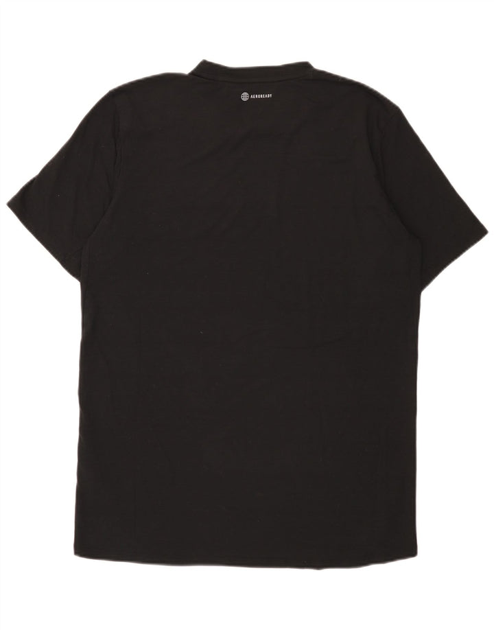 Adidas T-Shirt Homme Haut Noir Moyen Polyester