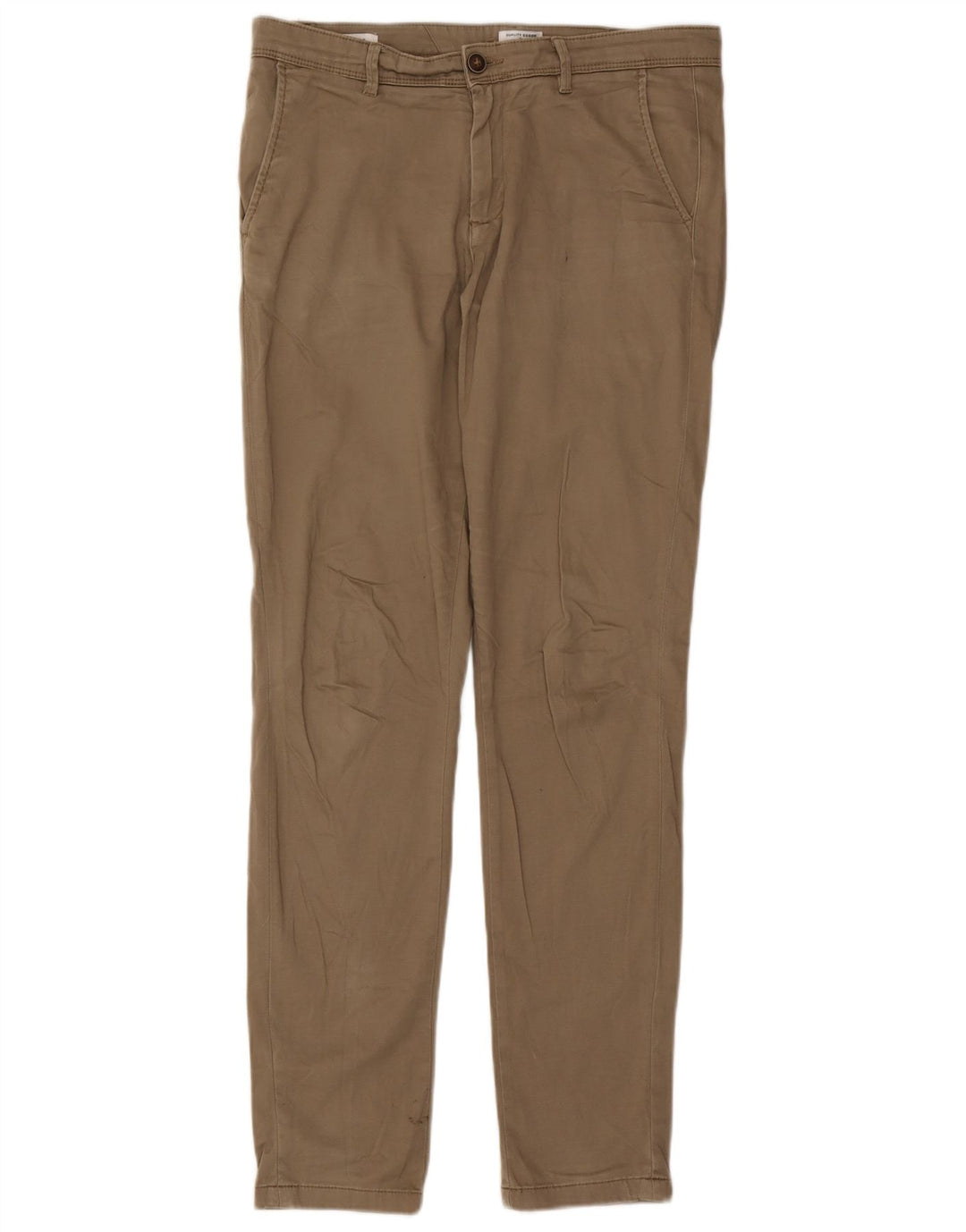 JACK & JONES Pantalon Chino Slim Homme W32 L32 Beige Coton