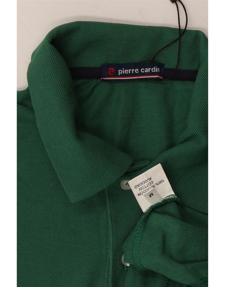 PIERRE CARDIN Mens Polo Shirt Medium Green Cotton Vintage Pierre Cardin and Second-Hand Pierre Cardin from Messina Hembry 