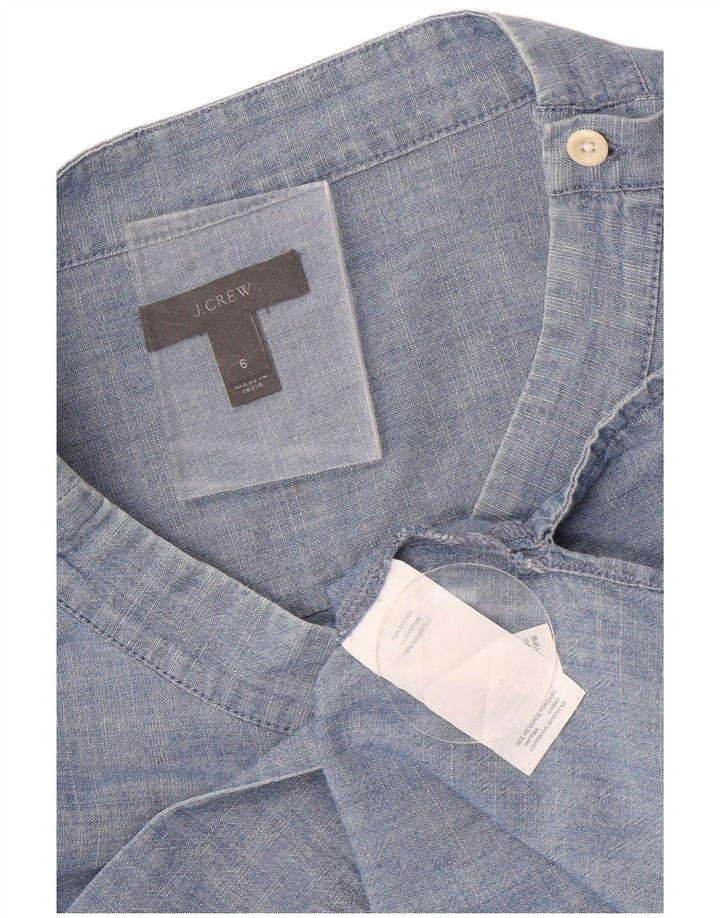 J. Crew Chemisier à manches longues pour femme US 6 Bleu moyen en coton