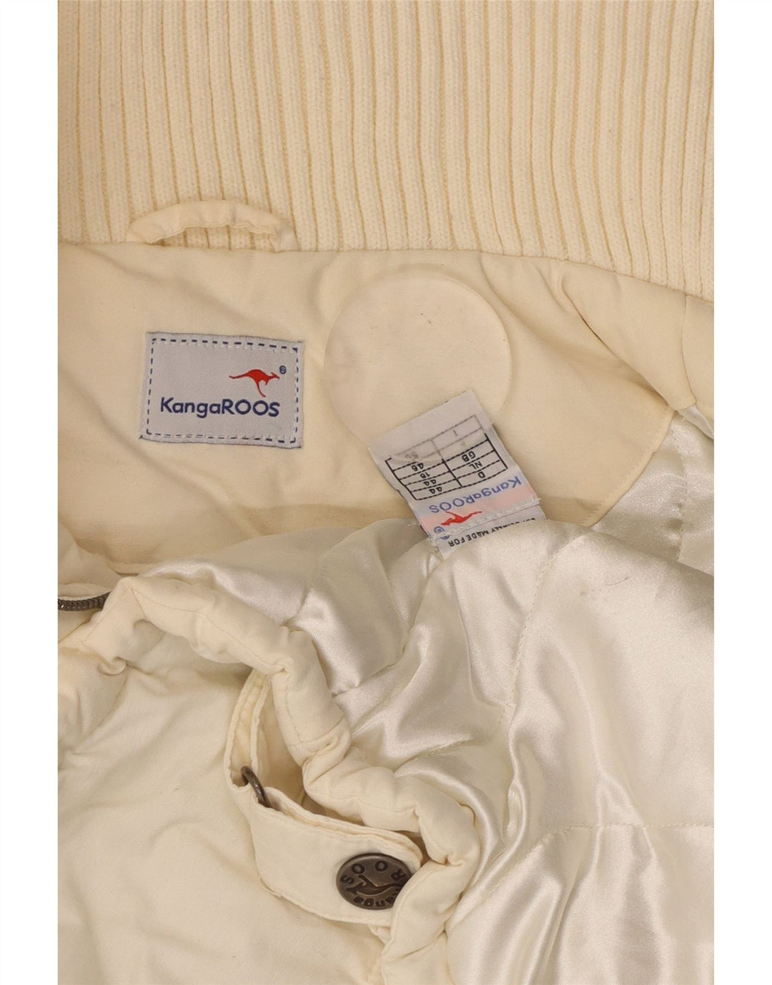 KANGAROOS Veste matelassée pour femme UK 18 XL Coton blanc