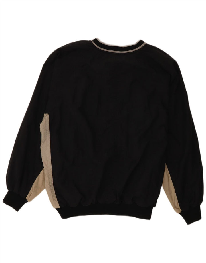 Nike Sweat-shirt graphique pour homme en polyester color block Noir Taille L
