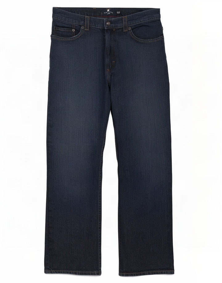 Marks & Spencer Jean droit Blue Harbor homme W32 L29 coton bleu marine