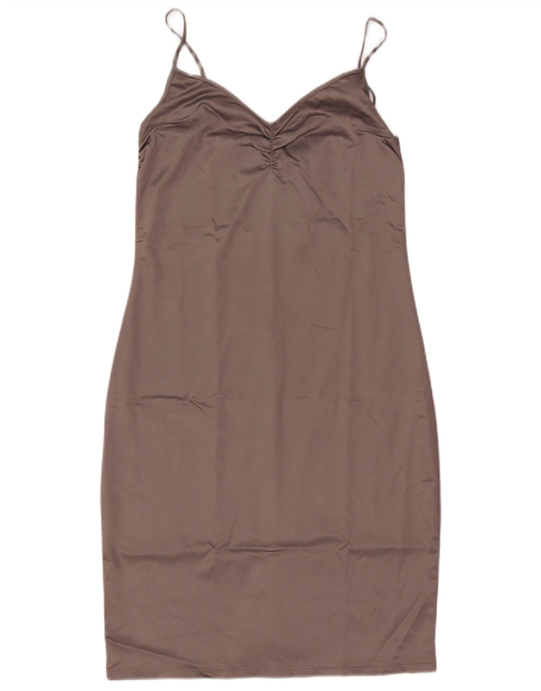 Caractere Robe Slip Femme UK 14 Large Marron Acétate